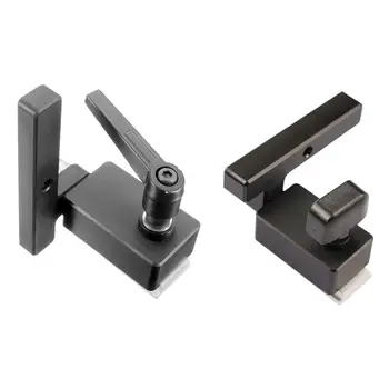 

Woodworking Limiter DIY Tools Miter Track Stop ABS Steel DIY Durable and Easy to Use for T-Slot T-Tracks Manual Miter Stop