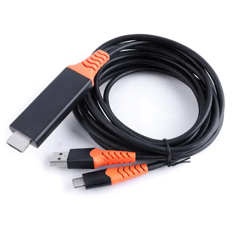 Тип C к HDMI HD tv AV ТВ кабель адаптер для samsung Galaxy S10 Note 9 Macbook PC D08A