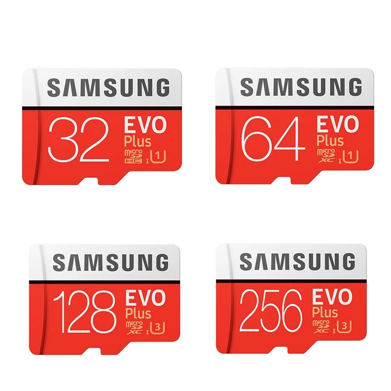 Карта памяти SAMSUNG EVO Plus 8 ГБ/32 ГБ/SDHC 64 ГБ/128 ГБ/256 ГБ/SDXC Micro SD TF карта класс 10 C10 UHS 1 100%