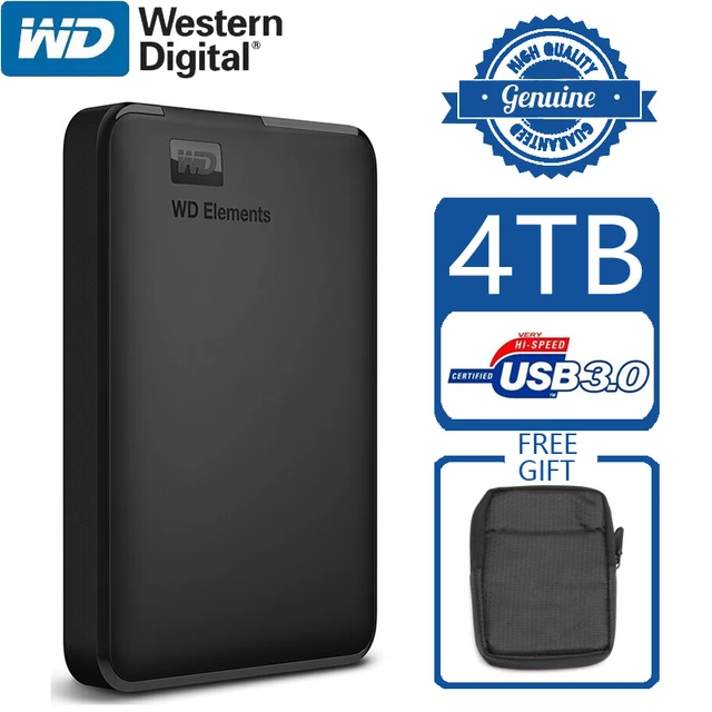 Skifte tøj I de fleste tilfælde Trække på WD Elements 4TB Portable External Hard Drive Disk USB 3.0 HD HDD Capacity  SATA Storage Device