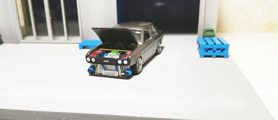 1/64 Model Car Modification Parts Intercooler Modified Car Simulation Garage Scenes Cooler 4