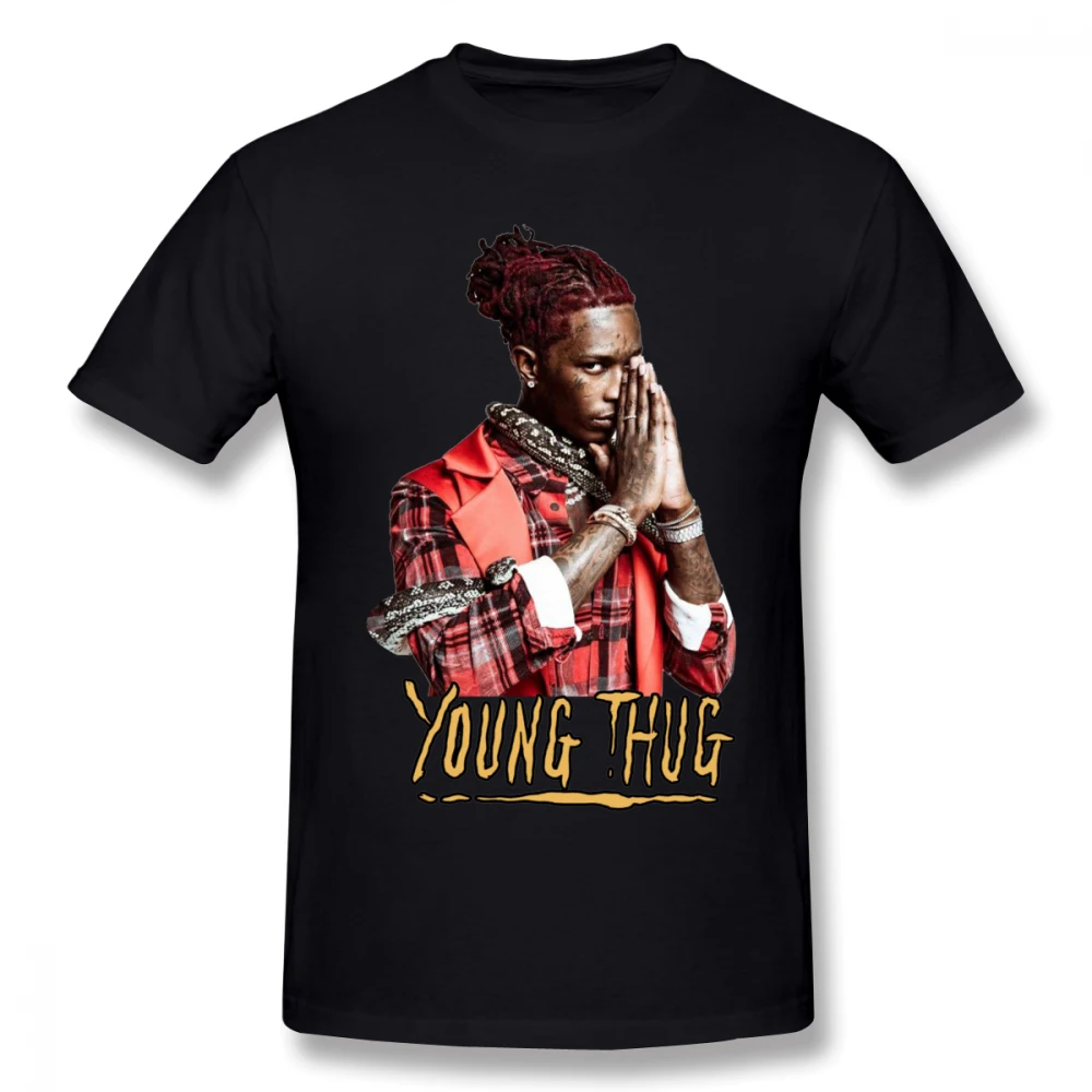 Hipster Young Thug рэп Винтаж футболка Семья Для мужчин, Детские футболки, хлопок, большой размер короткий рукав пользовательские Для мужчин s футболки