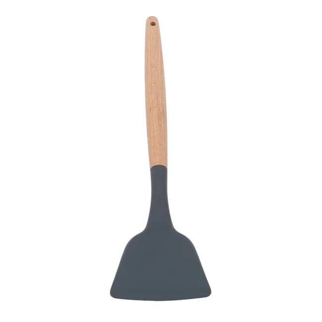 shovel Силиконовые кухонные принадлежности лопата с деревянной ручкой ложка лопатка щетка Лопата дуршлаг кухонные инструменты посуда - Цвет: shovel