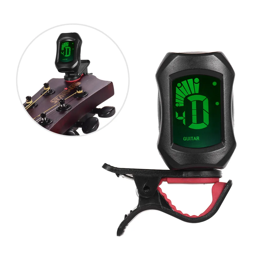 Chromatic Clip-On Digital Tuner for Acoustic Electric Guitar Bass Violin tall