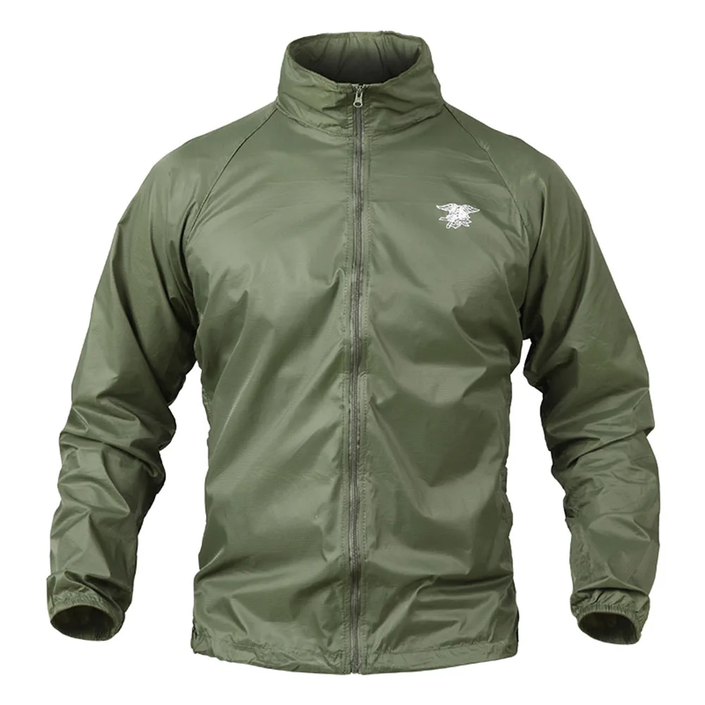 Тактическая Военная куртка, одежда, быстросохнущая Ультралегкая камуфляжная куртка для кожи, уличная охотничья Водонепроницаемая повседневная куртка - Цвет: Army Green