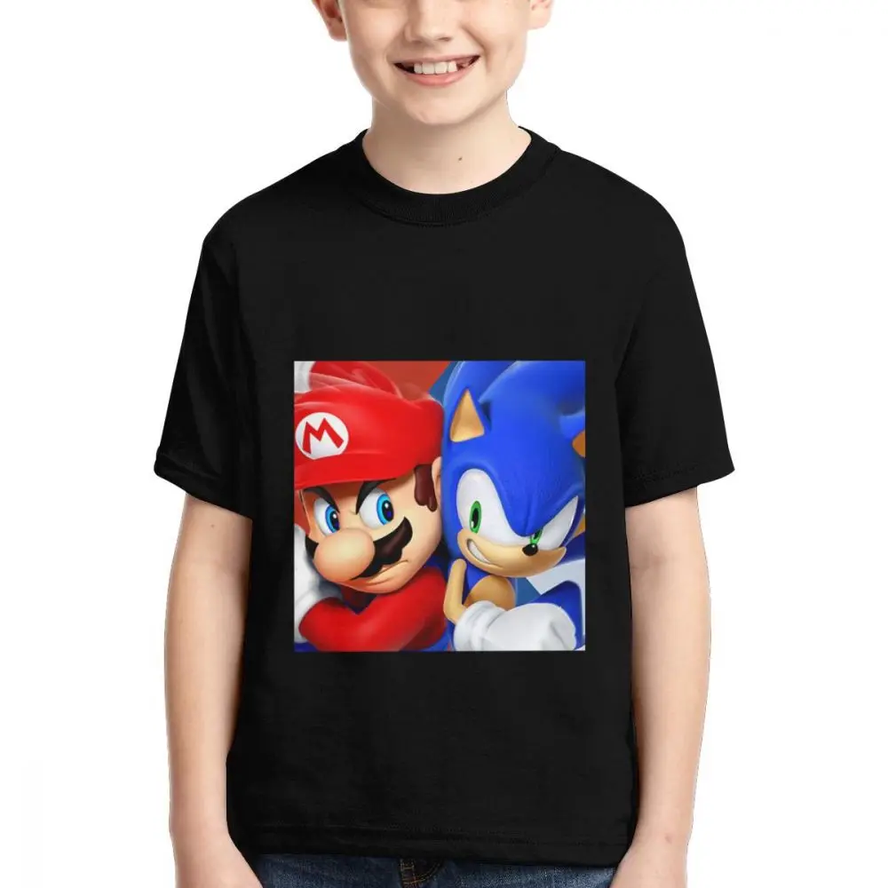 

Super MARIO Men's Basic Teen-Agers Short Sleeve T-Shirt