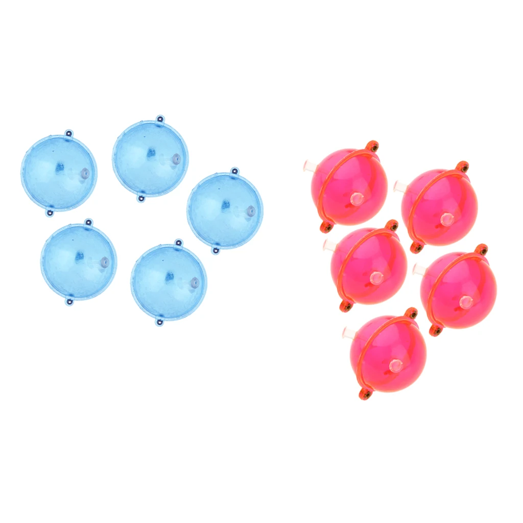 10pcs High Sensitivity Round Fishing Bobbers Water Bubble Floats Air-lock Indicator Fishing Tool 32mm&40mm