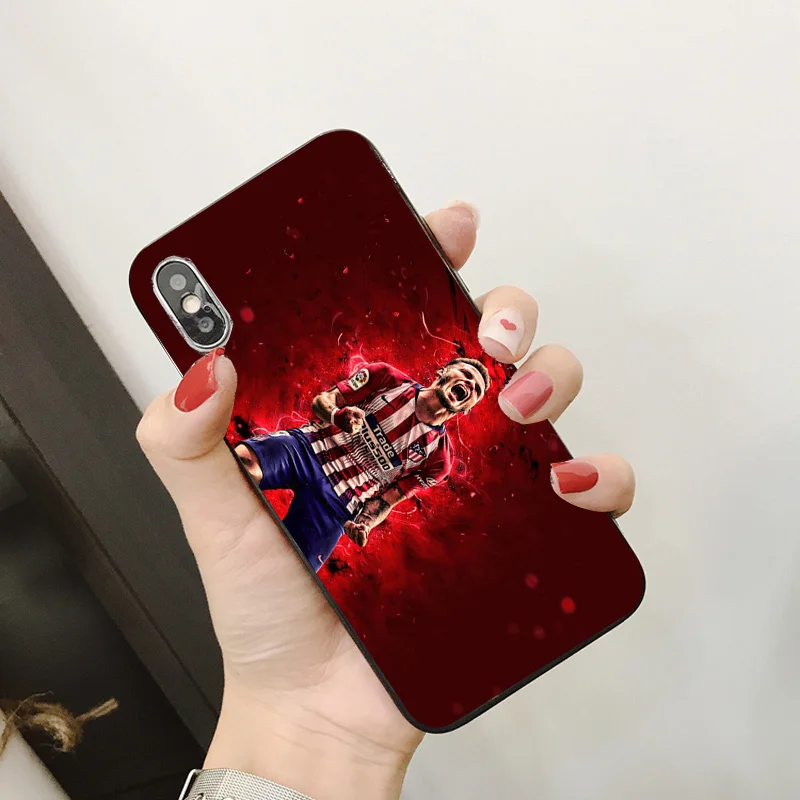 Чехол для телефона Saul для iphone, чехол Atletico Madrid FC DIY, черный мягкий чехол из ТПУ для iphone 11Pro X XR XS MAX 7 8 7plus 6 6S 5S SE 5