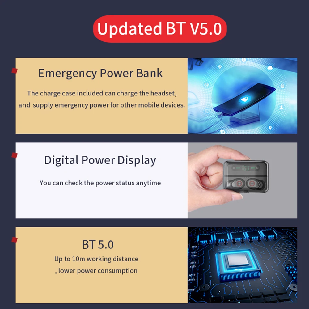 T8 TWS Bluetooth 5,0 наушники беспроводные стерео музыкальные наушники для iPhone Xiaomi samsung Спортивная гарнитура