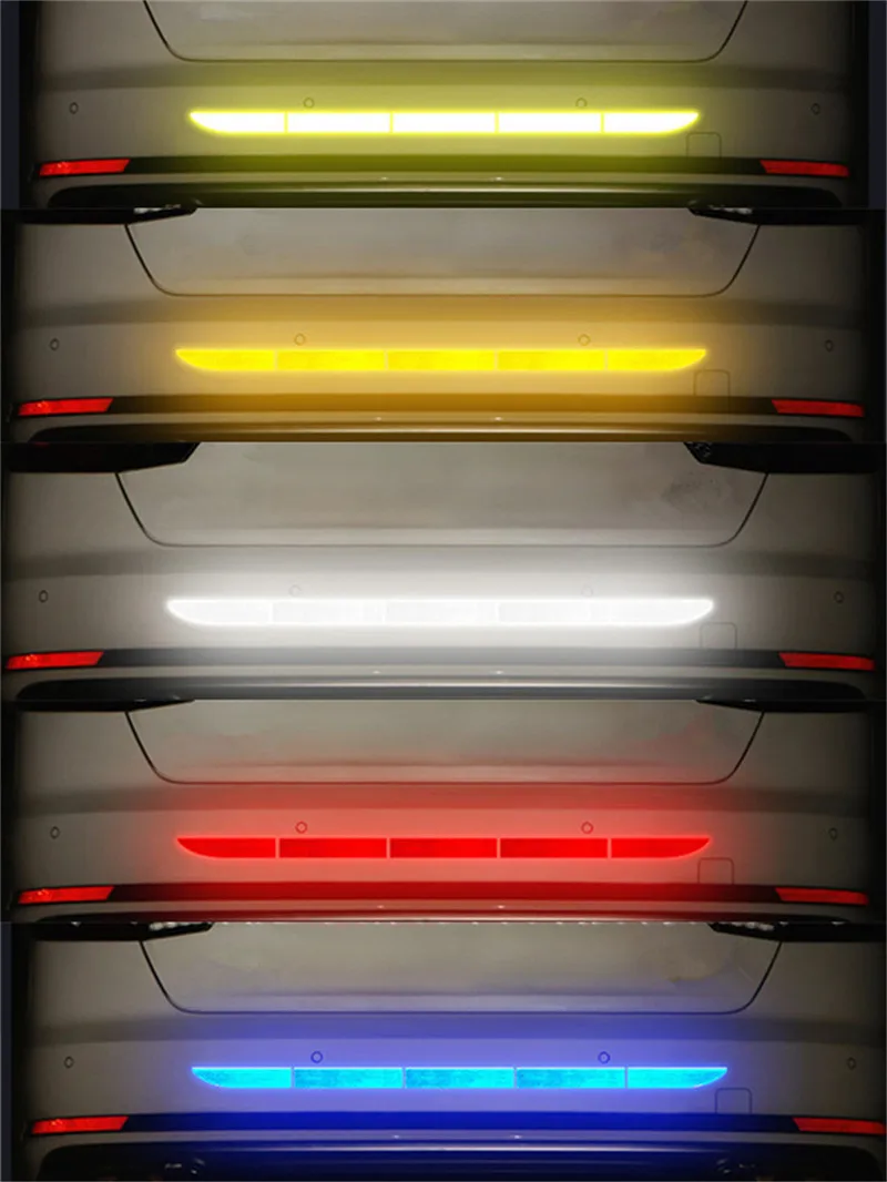Для автомобильного стайлинга светоотражающий Предупреждение Стикеры Nano багажник автомобиля светоотражающая лента автомобиля Стикеры лента безопасности автомобиля декоративная дополнительная накладка