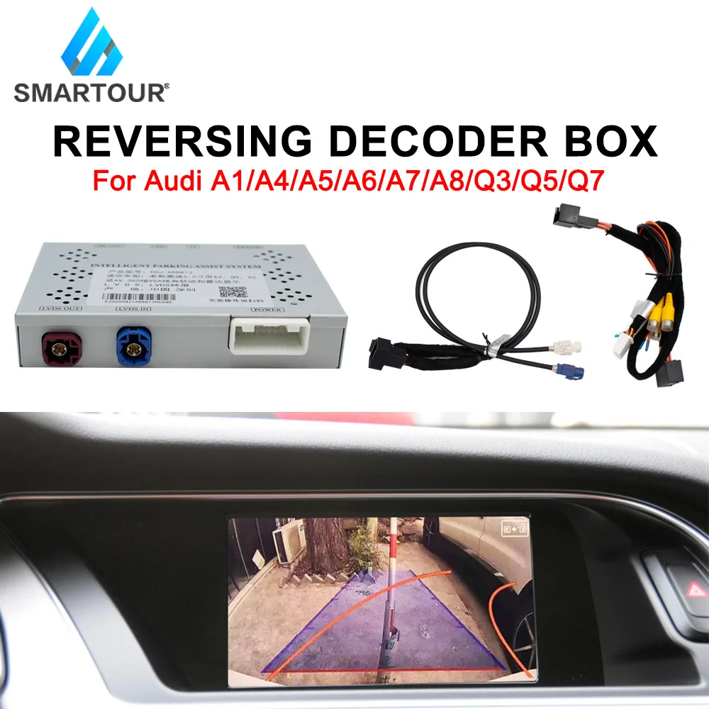 For Audi A1 A6 A7 Q3 Q7 for VW Touareg Original Screen Upgrade Reversing Image Front Rear View Reverse Camera Interface Decoder |