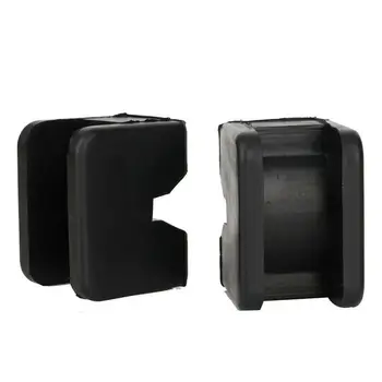 

2pcs Jacking Pad Guard Car Lifting Slotted Frame Accessories Black Rubber Rail Floor Repairing Adapter Protective Universal