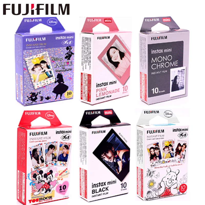 

10 Sheets Fuji Fujifilm instax mini 9 films 3 Inch film for Instant Camera mini 8 9 7s 25 50s 90 Frozen Pokemon Photo paper