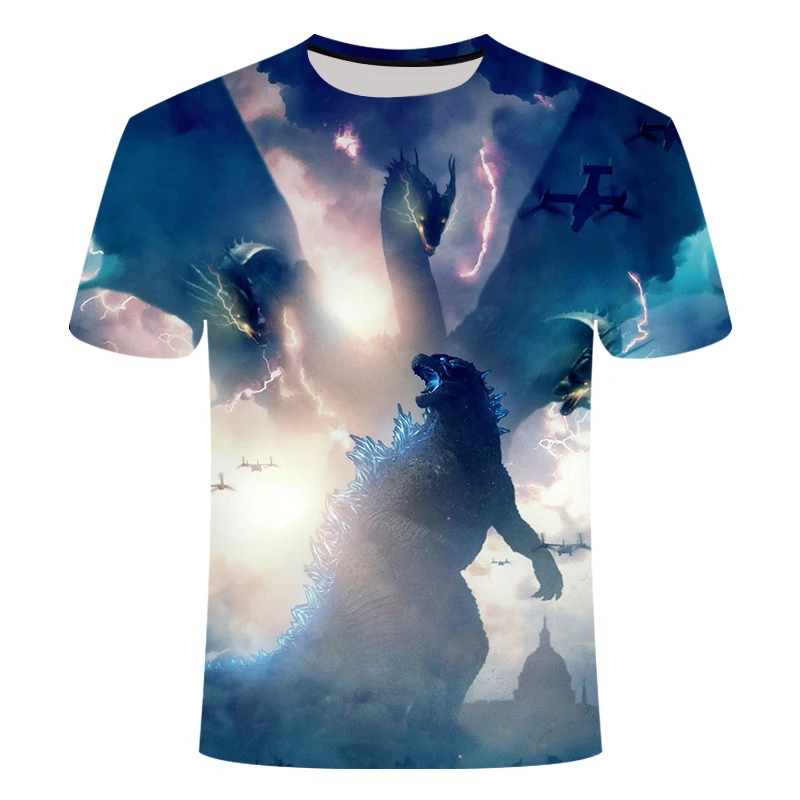 Art 3D t shirt Men tshirt Summer Anime T-Shirt Short Sleeve Tees O-neck Tops Drop ShipGodzilla with ultra-clear pattern Art 3D t shirt Men tshirt Summer Anime T-Shirt Short Sleeve Tees O-neck Tops Drop ShipGodzilla with ultra-clear pattern