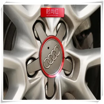 

4pcs Car Styling Ring Wheel Hub Decoration Circle Stickers For Audi S5 8T 9T S6 C7 S7 4G S8 D4 TT TTS RS 8S 8J Car Accessories