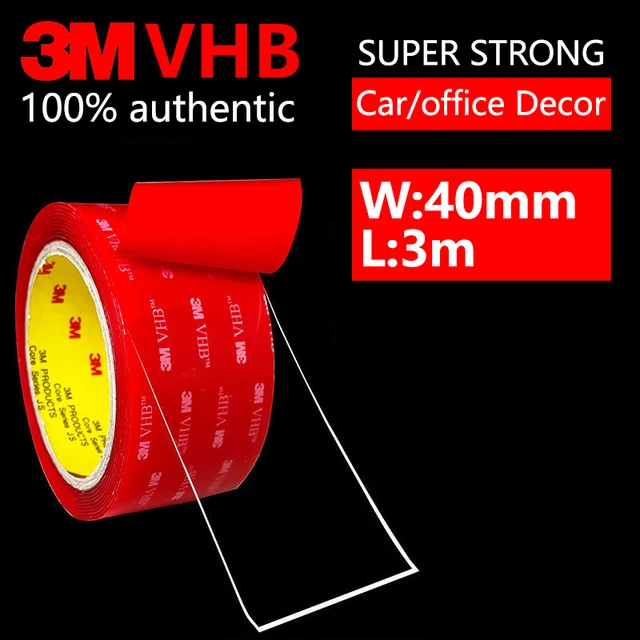 3M Nano Double Sided Tape VHB Heavy Duty Mounting Clear Adhesive Sticker Acrylic Foam Scotch Tape Anti-Temperature Car Decor 50mmx3m