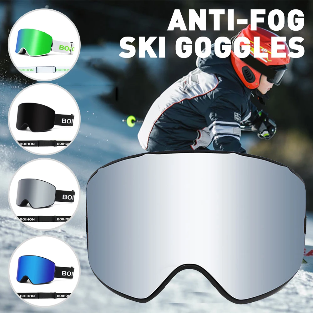 

Ski Goggles Quick-Change Lens OTG Protection Anti-fog Snowboard Goggles for Men Women Anti-Fog Winter Snow Adjustable Band