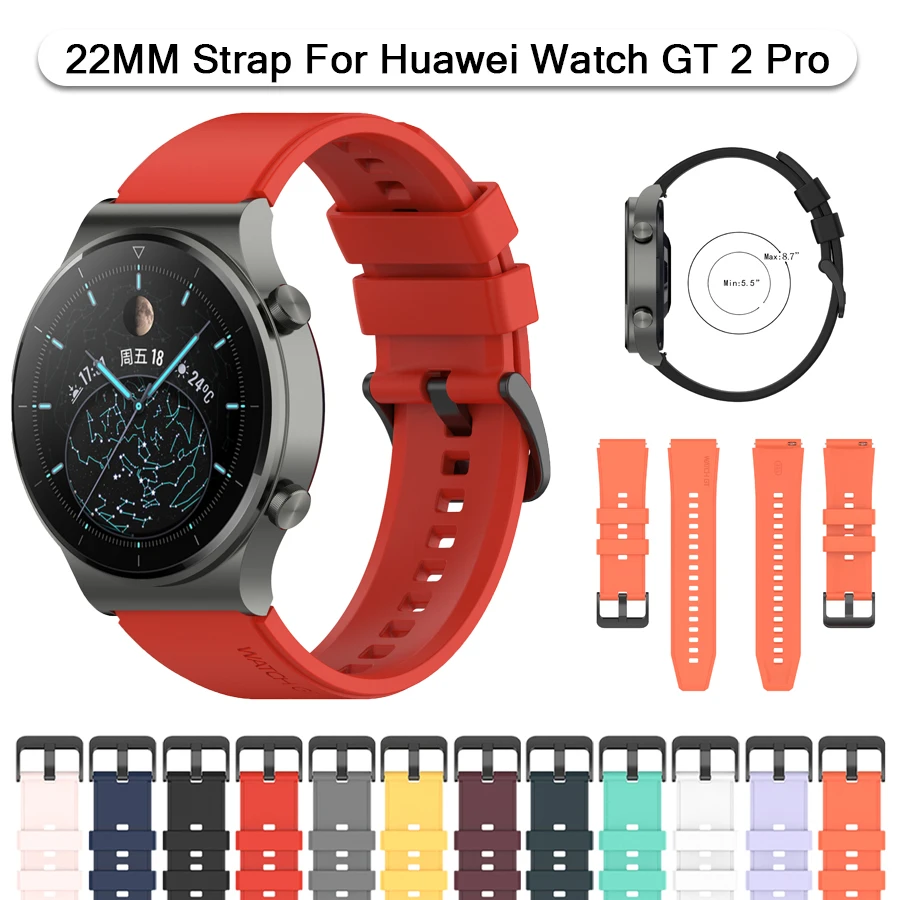 Premium 22mm Silicone Replacement Watch Strap - Versatile & Comfortable Wristband