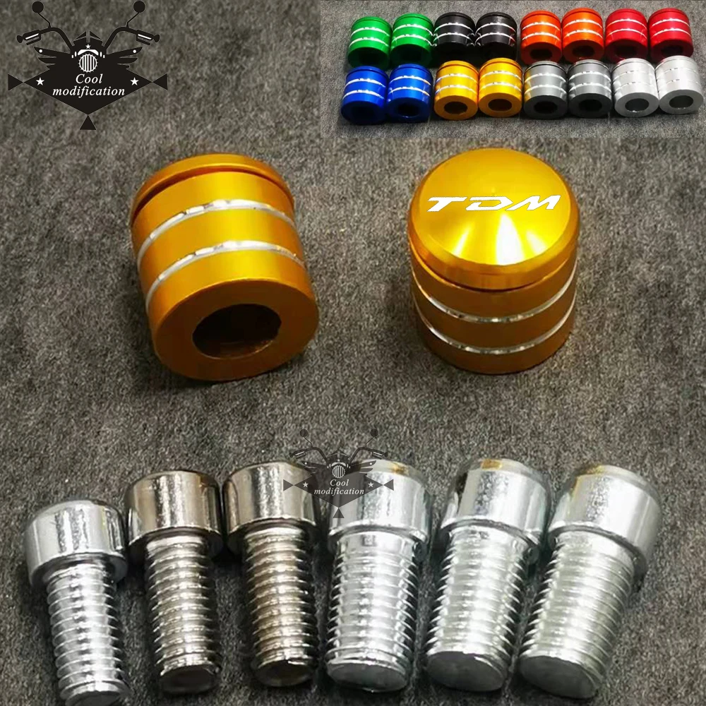 

for Yamaha TDM900 TDM850 TDM 850 900 Motorcycle CNC Aluminum Rear View Handlebar Mirror Bolt Screws Mount Adapter