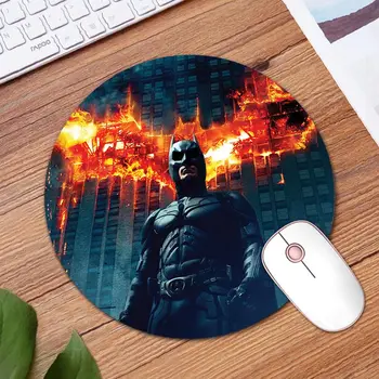 

Big Promotion DC Super Hero Batman Gaming Circle Mouse Pad Computer Mats Size for 20*20cm Round Mousepad Rubber Mause Mice Mat