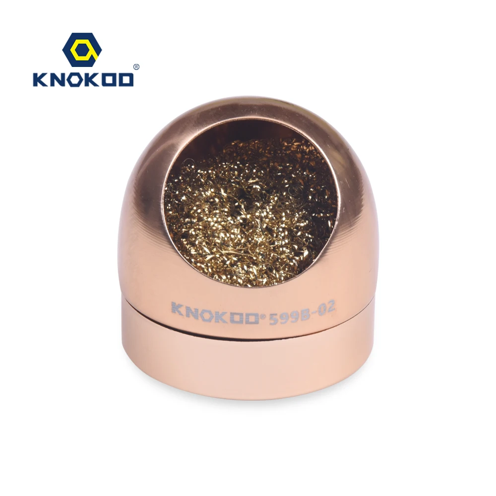 

KNOKOO 599B-02 Solder Tip Cleaner Wire Mesh Waterless Clean Soldering gun for FX-951 soldering station FM2027/FM2028 iron