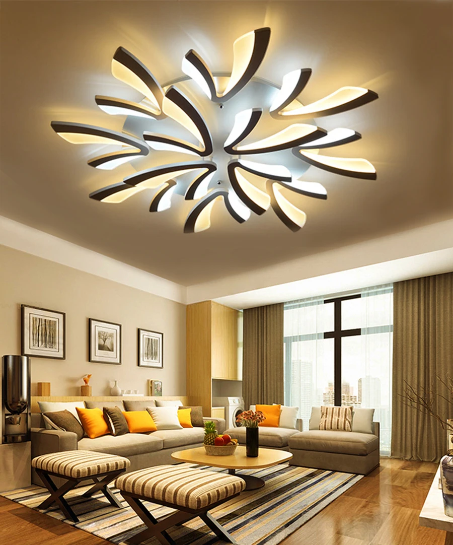 New Arrival two colors Modern Led Chandelier For Living Room Master Room Bedroom Fixtures AC220V Chandelier Fixture