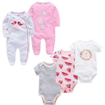 

Newborn Baby Girls Rompers Jumpsuit Cartoon Spring Summer Onesies Newborn Girls Jumpsuit roupas bebe de Infant Boys Clothing