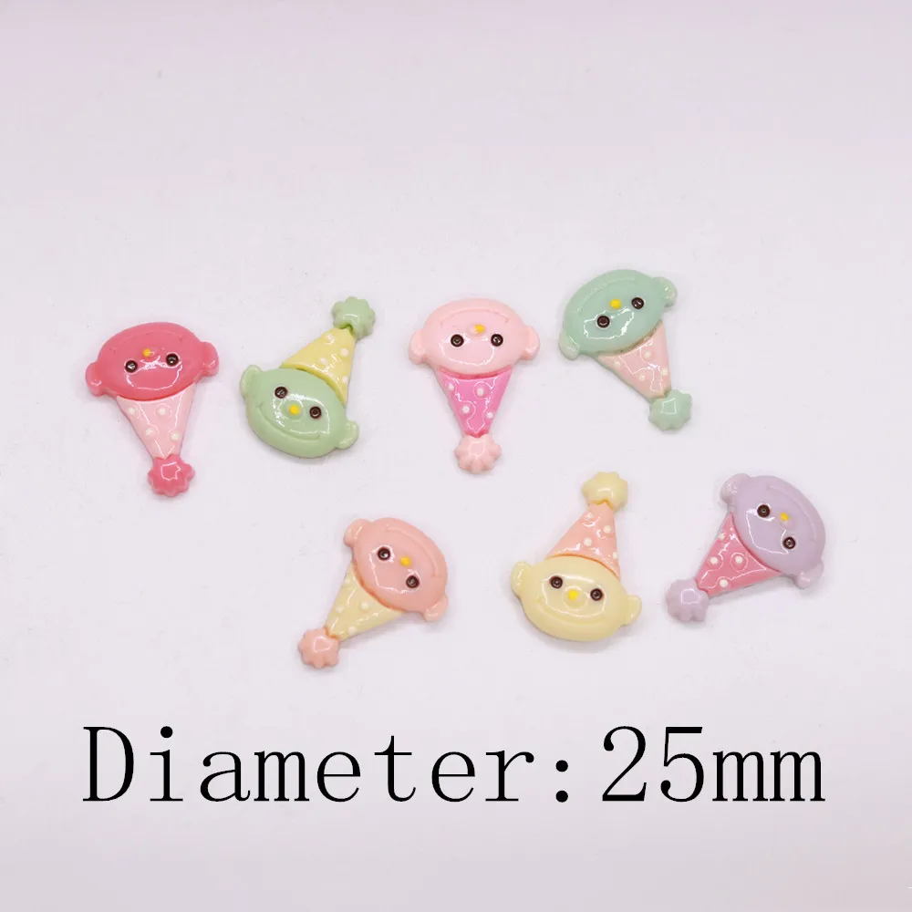 100pcs/lot 25mm Resin Children's toy buttons for clothing with princess sweater coat decoration DIY RT-0037 - Цвет: RT-0037