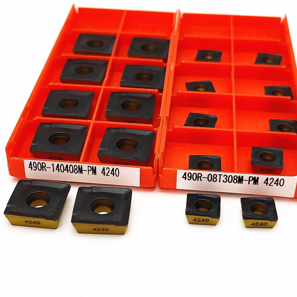 

High Quality 490R-140408M-PM4240 Carbide Turning Inserts Cutter Carbide Milling Blade Tips Tools 490R-08T308M-PM4240