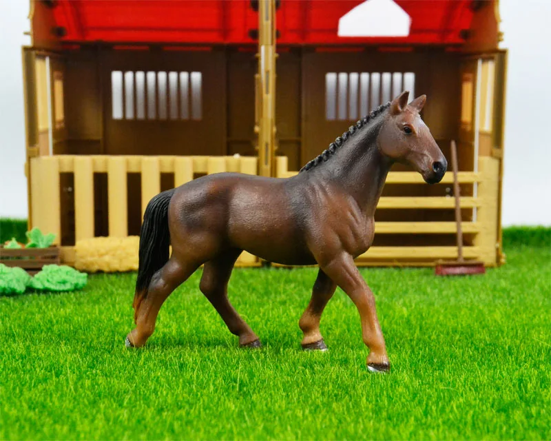 Female Mustang horse 44 вида сельскохозяйственных животных Appaloosa Гарвардский Ганновер Clydesdale Quarter arabian Horse коллекция ферма стабильная фигурка модель детская игрушка - Цвет: Female Mustang horse
