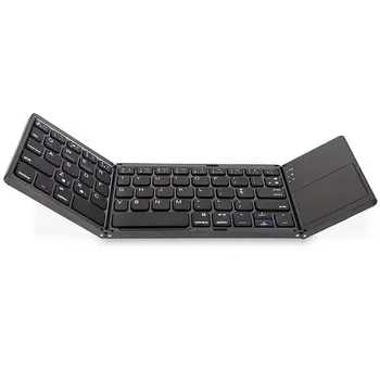 

System Universal Triple Folding With Touchpad Tablet Phone Computer Wireless Exquisite Folding Mini Keyboard