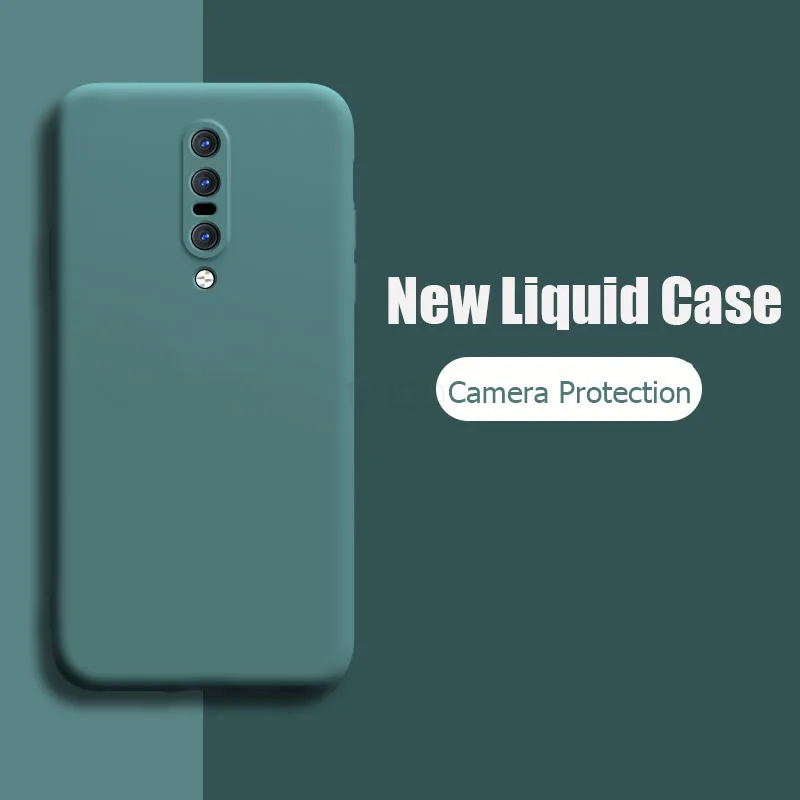 Чехол для OnePlus 7 Pro жидкий силиконовый мягкий матовый защитный чехол камеры One Plus