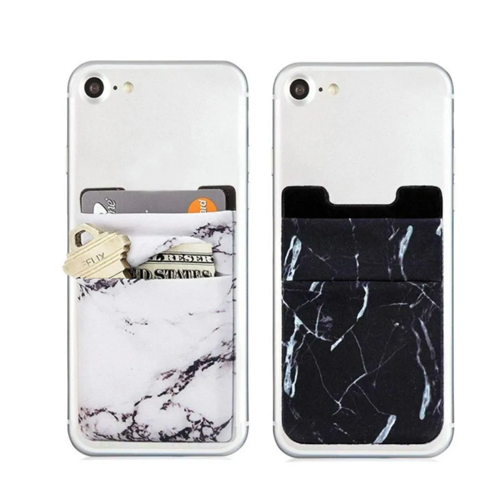 

Elastic Mobile Phone Wallet Credit ID Card Holder Adhesive Pocket Stickers Organizer Pouch Case Bag