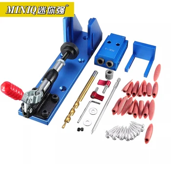 

MINIQ Portable Pocket Hole Jig Kit System With PH1 Screwdriver 9.5mm Drill Bit Set For Carpenter WoodWorking Hardware Tools