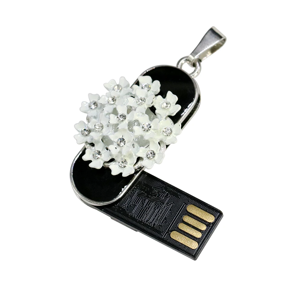 Водонепроницаемый Usb флэш-накопитель 32 Гб Кристалл Алмаз Любовь цветок Флешка 64 Гб Usb флешка 128 ГБ флеш-накопитель 16 Гб флэш-диск милый подарок
