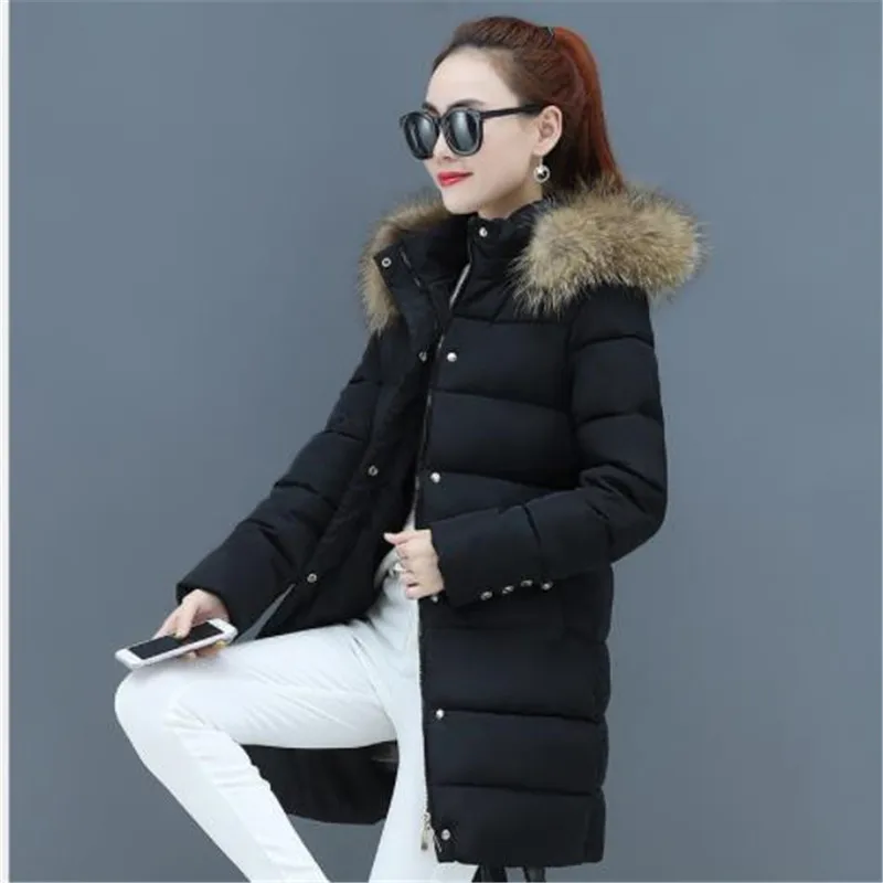 Winter Women Jacket Plus Size 4xl 2019 Medium Long Cotton Padded Coat ...