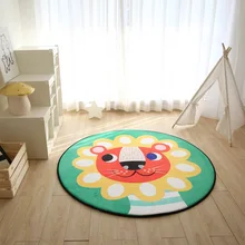 INS медленный отскок круглый украшение дома бархатистый коврик Детская комната мультфильм коврик