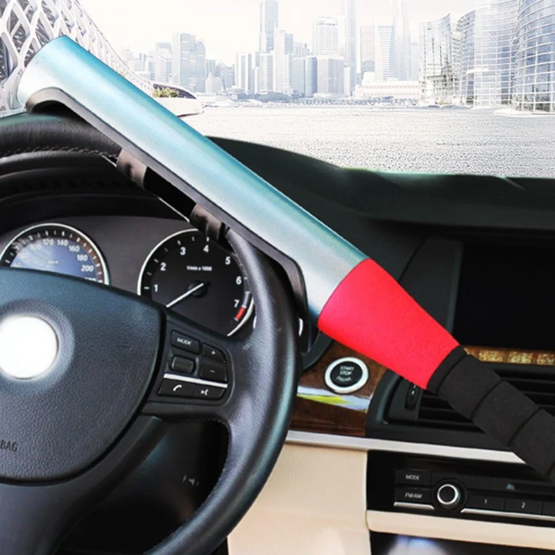 Универсальный Т-образный Противоугонный автомобильный Грузовик безопасности бейсбольный замок на руль с 1 ключом с жесткой стальной конструкцией