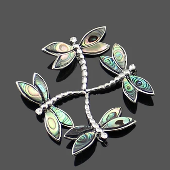 

Random Natural Ammonite Conch Shell Dragonfly Pendant Quartz Crystal Snail Ocean Reliquiae Conch Animal Necklace Charms Jewelry