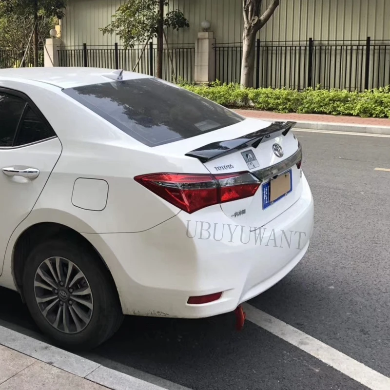 Подходит для Toyota Corolla ABS/углеродное волокно внешний задний спойлер задний багажник загрузки крыло украшение автомобиля Стайлинг