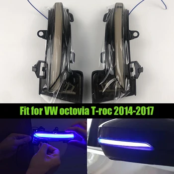 

Dynamic Blinker LED Turn Signal Light For VW SKODA OCTAVIA T-ROC Lamp For Volkswagen Side Mirror Cover Light 2014 2015 2017