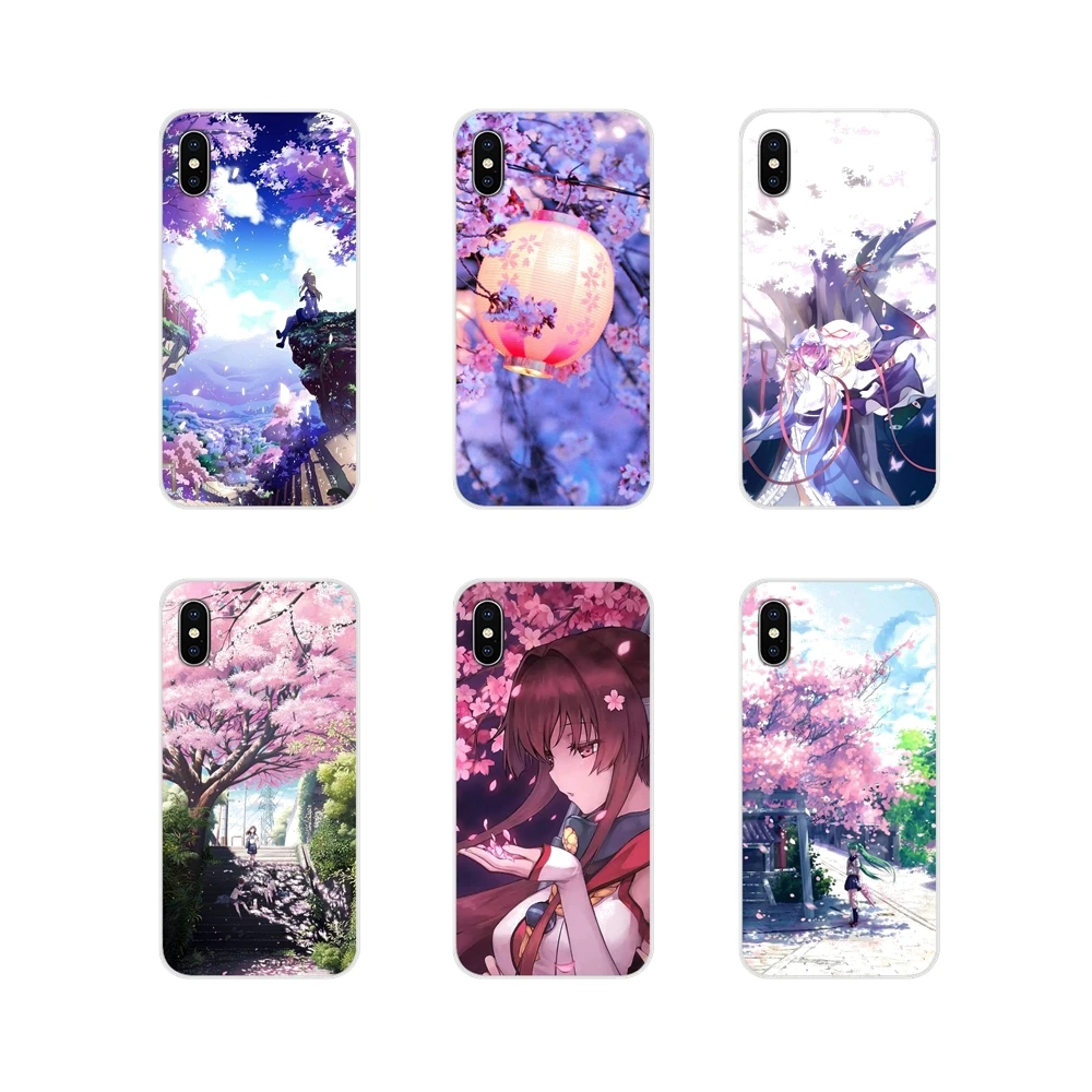 Japanese anime Plum Cherry blossom girl For Samsung Galaxy A3 A5 A7 A9 A8 Star A6 Plus 2018 2015 2016 2017 Accessories Skin Case | Мобильные