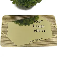 Высокое качество персонализированные Золотые Зеркальные металлические визитные карточки