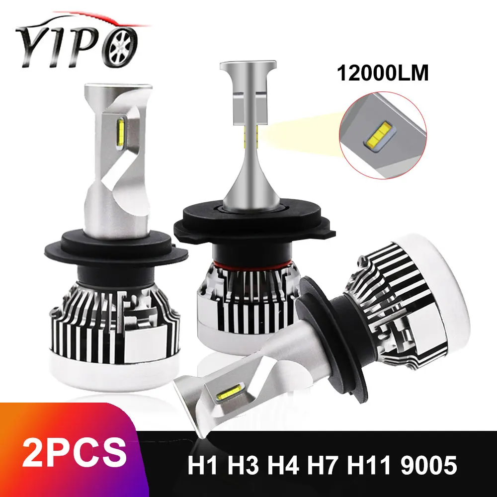 

super bright headlight H4 led H7 H11 H1 H3 9005 9006 HB3 HB4 auto heaadlamp lampada h7 led CSP car lights bulb12000LM 6000k 12V
