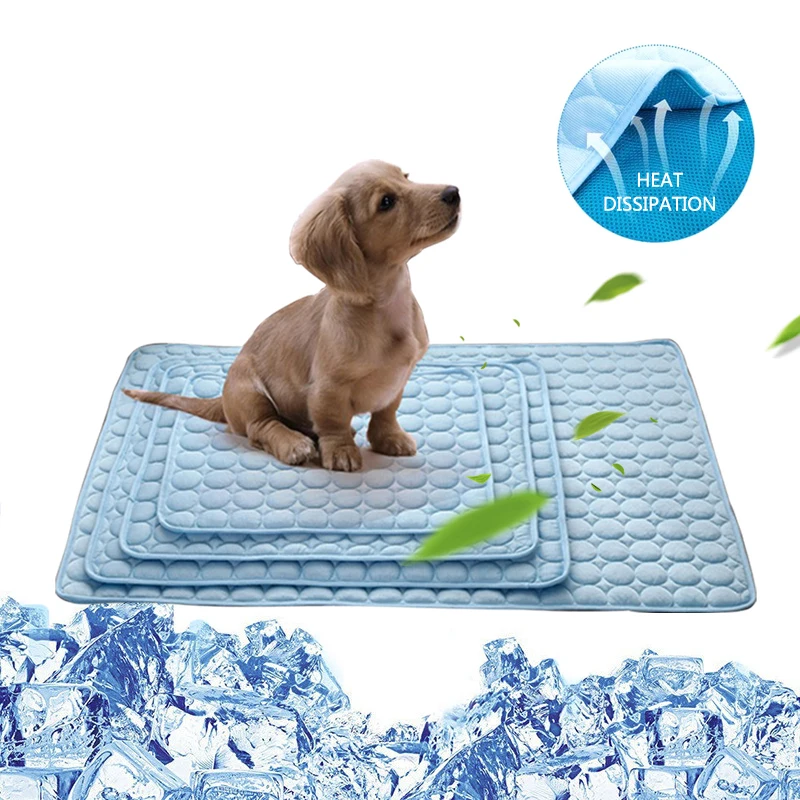 Alfombrilla refrescante de verano para mascotas, manta transpirable y lavable para cama de perro, a prueba de humedad, sofá, cojín de suelo para mascotas, almohadillas de hielo para dormir