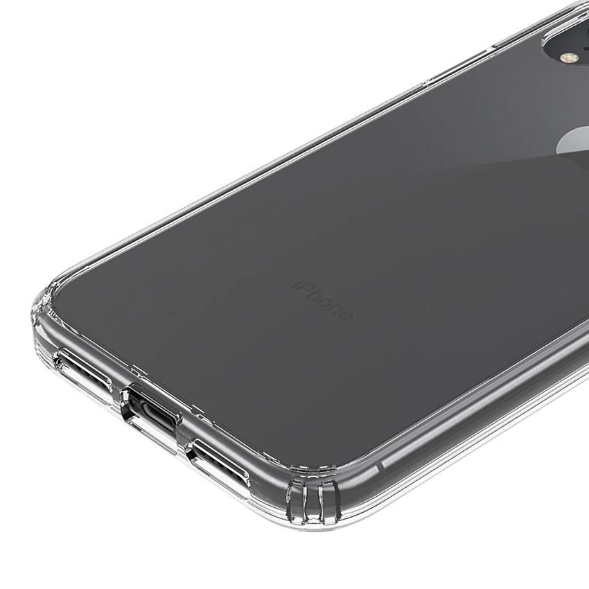 Crystal Clear Shockproof Silicone Case – Durable Hard Back Smartphone Cover