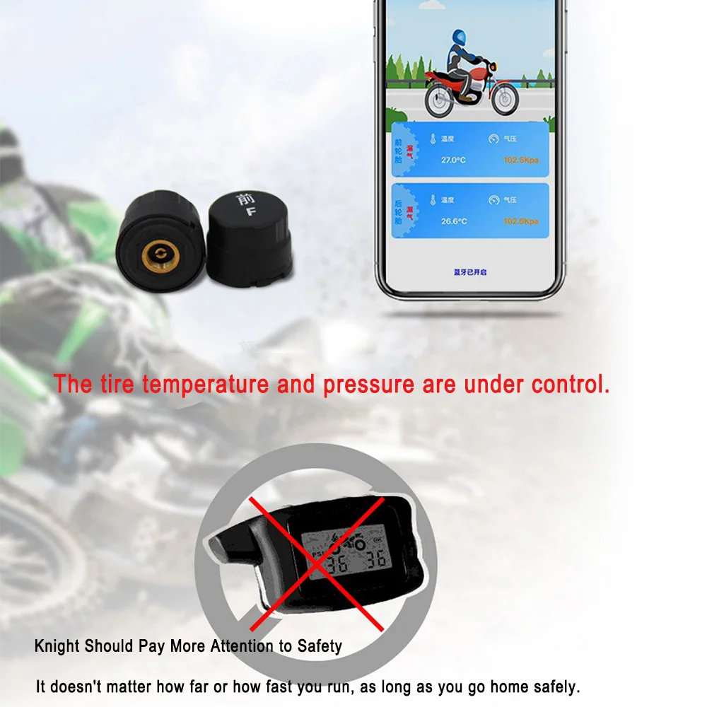 Мотоцикл TPMS фетальный монитор давления Bluetooth 4,0 установочный Инструмент система мониторинга беспроводной монитор давления плода