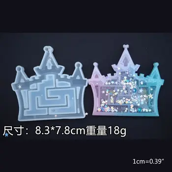 

New Shake the maze Water Injection Hollow quicksand molds for DIY Jewelry Making N58F