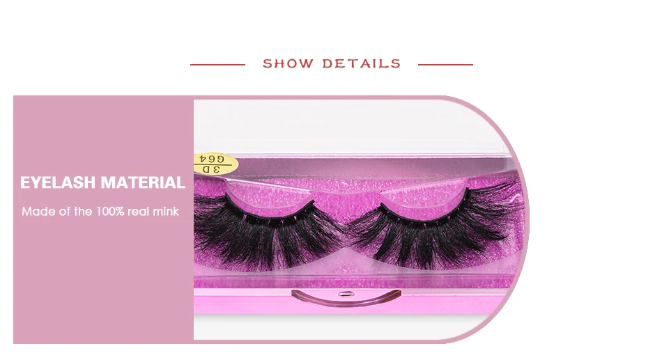 DYSILK Mink Eyelashes Natural False Eyelashes Fake Eye Lashes Long Makeup 3D Mink Lashes Extension Eyelash Makeup for Beauty