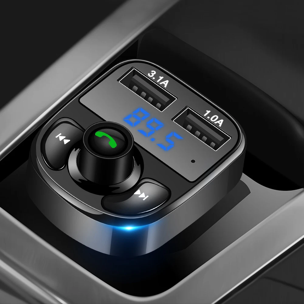 Новый автомобильный fm-передатчик ЖК-дисплей MP3-плеер беспроводной Bluetooth приемный